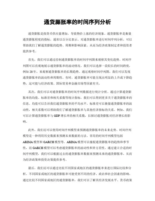通货膨胀率的时间序列分析