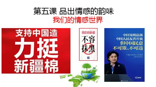 部编版道德与法治七年级下册 5.1 我们的情感世界 ppt课件