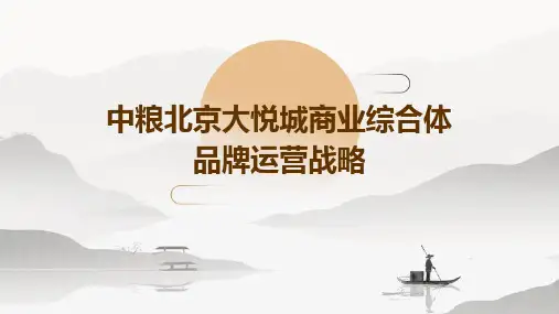 中粮北京大悦城商业综合体品牌运营战略