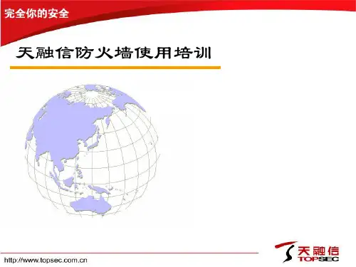 天融信防火墙设置..