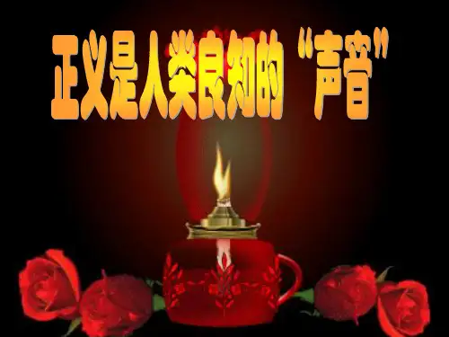 正义是人类良知的“声音”课件(25张ppt)