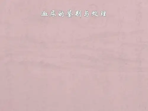 血尿的鉴别与处理 ppt课件