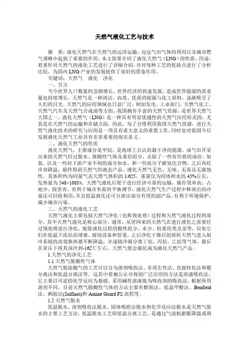 天然气液化工艺与技术