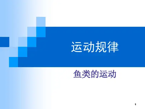 运动规律-鱼类的运动ppt课件