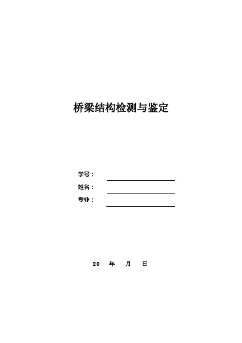 桥梁结构检测与鉴定