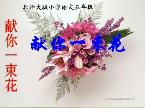 12《献你一束花》课件