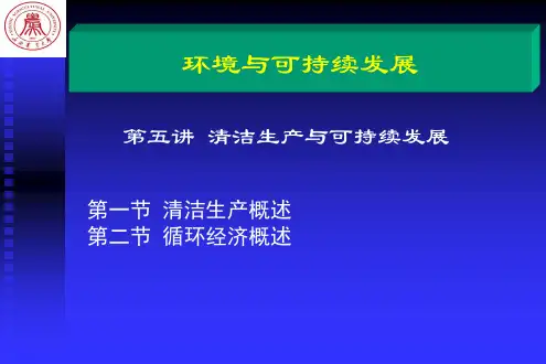第七章 清洁生产与循环经济