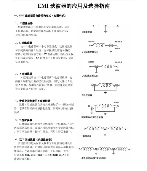 EMI滤波器的应用及选择指南
