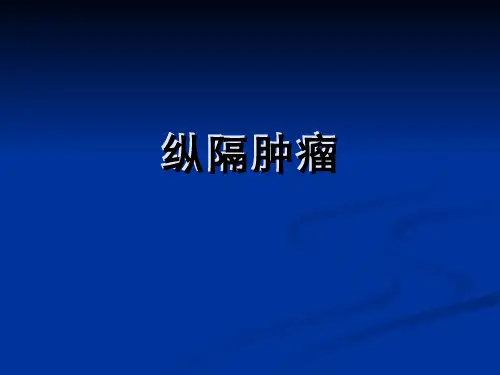 纵隔肿瘤的影像学