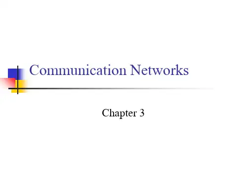 chap03 Communication Networks 无线网络通信 英文课件