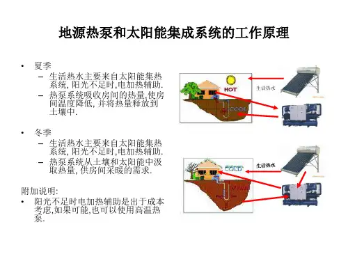 地源热泵和太阳能结合讲义