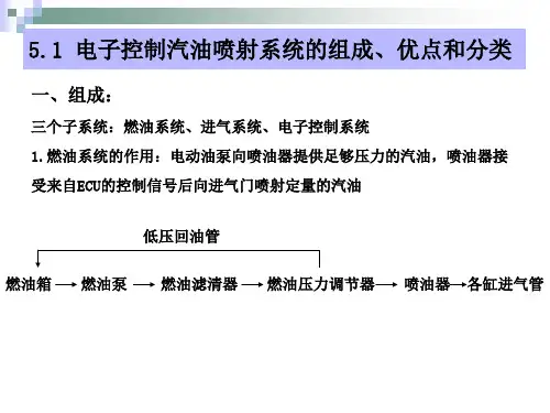 Chapt5电子控制汽油喷射系统
