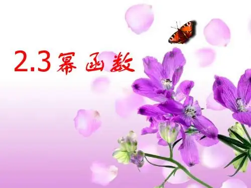 幂函数PPT课件