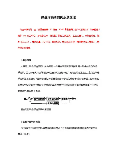 磁悬浮轴承的优点及原理