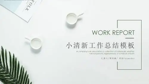 清新文艺工作总结模板