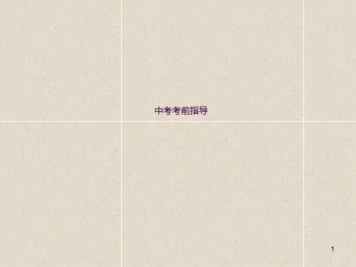 中考考前指导ppt课件