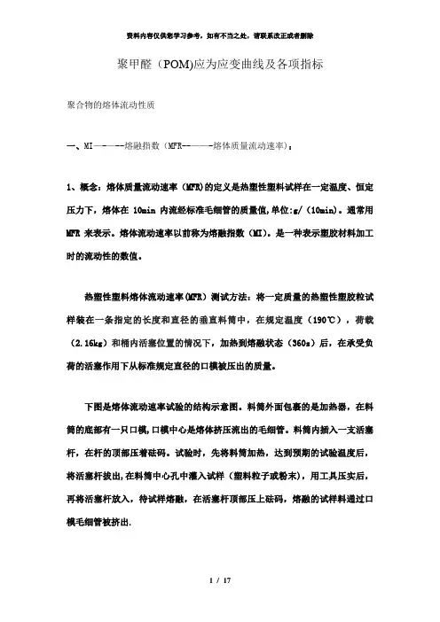 【精品】聚甲醛POM应为应变曲线及各项指标