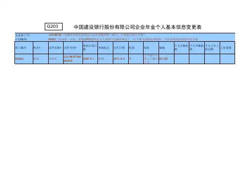 G203个人信息变更表(模板)