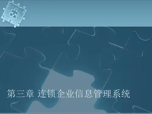 第三章_连锁企业信息管理系统PPT精品文档40页