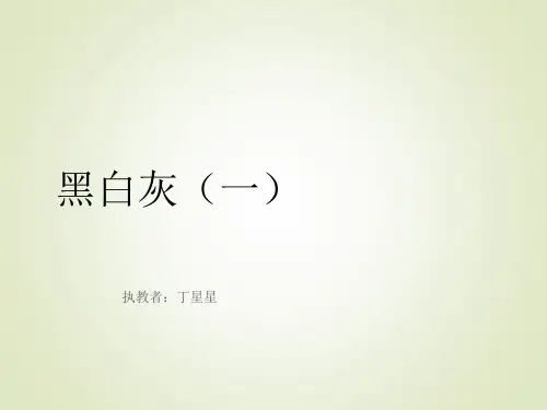 少儿美术课件PPT 素描班5 黑白灰