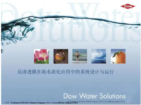 海水淡化反渗透设计导则