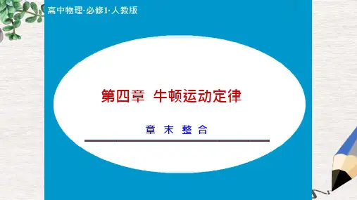 23_人教版高中物理必修一4章《牛顿运动定律》复习ppt课件