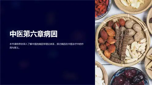 《中医第六章病因》课件
