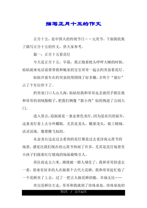 描写正月十五的作文.doc