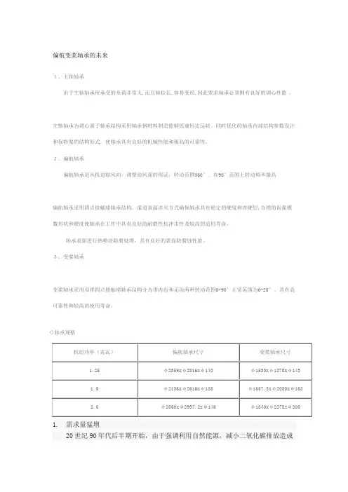 偏航变桨轴承
