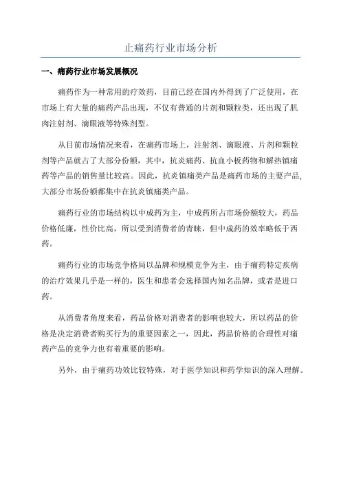 止痛药行业市场分析