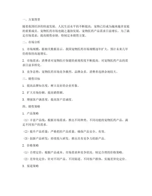 宠物医药销售方案
