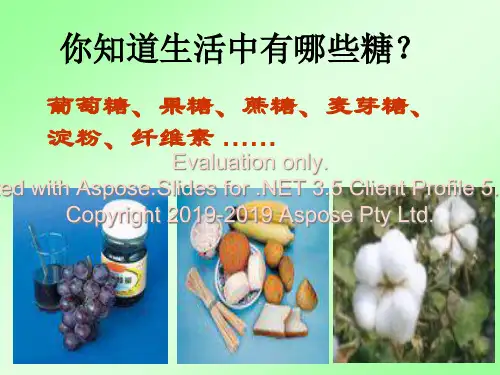 高二化学选修第四章第二节糖类第课时葡萄糖和果糖课件36页PPT