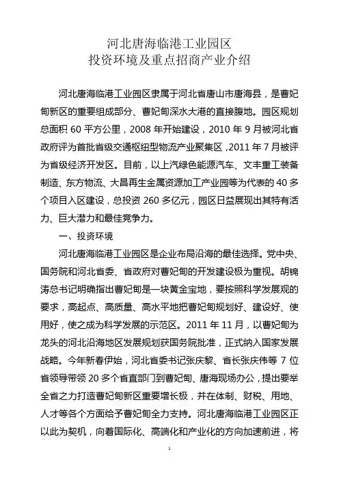 河北临港工业园区