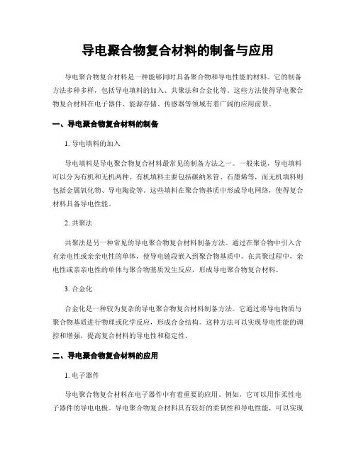 导电聚合物复合材料的制备与应用