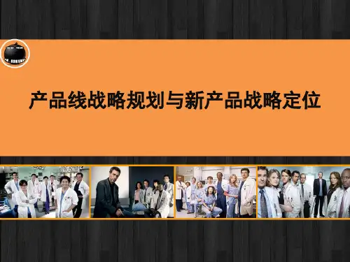 产品线战略规划与新产品战略定位资料 PPT