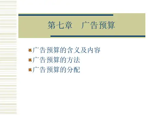 广告预算