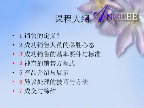 如何成为销售高手PPT46页课件