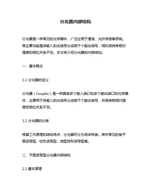 分光器内部结构