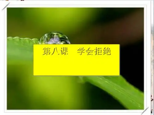 学会拒绝ppt优秀课件 人教版