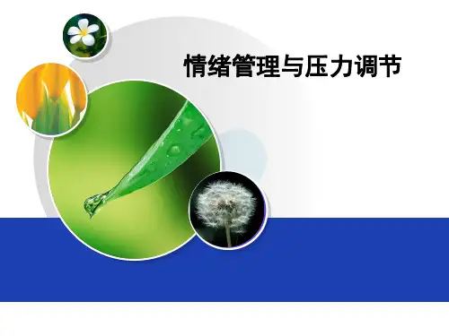 情绪管理与压力调节ppt课件