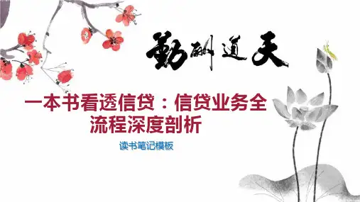 一本书看透信贷：信贷业务全流程深度剖析