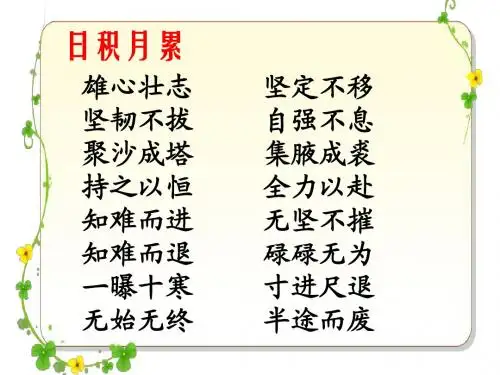 【最新版】2017-2018学年第二学期四年级下册语文课件-第七单元《语文园地七》(日积月累)｜人教新课标