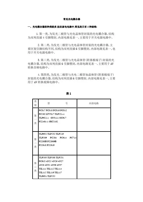 常见光耦