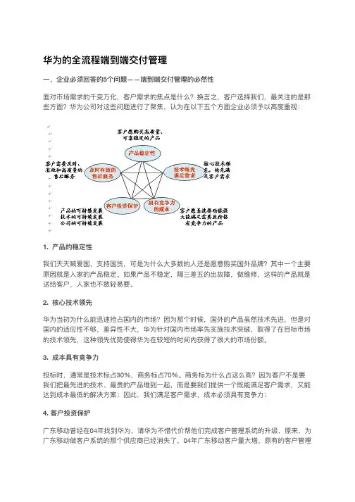 华为的全流程端到端交付管理.pdf