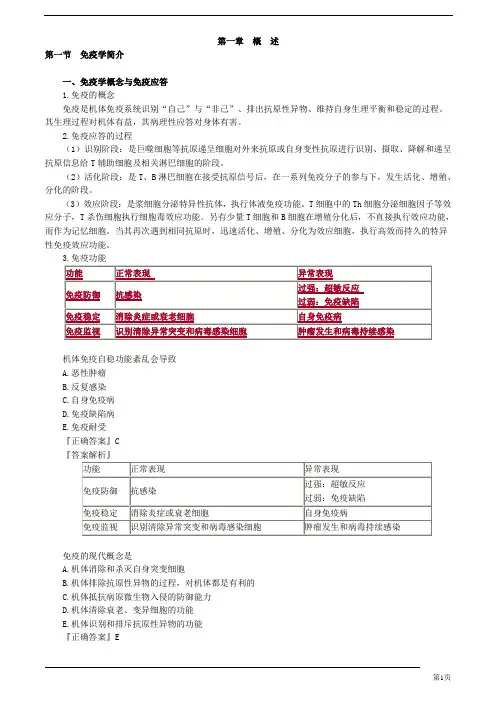 临床检验技师临床免疫学和免疫检验概述讲义