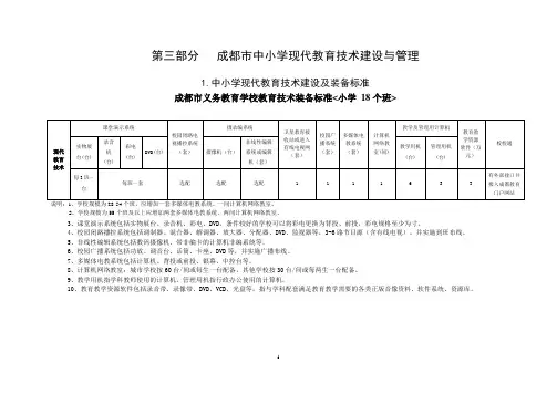 成都市中小学现代教育技术建设与管理