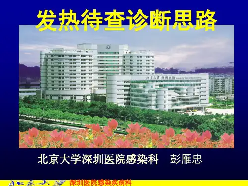 学会讲题发热待查诊断思路