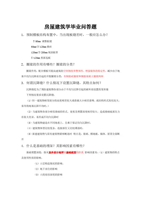 工程管理专业答辩问题