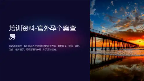 培训资料-宫外孕个案查房