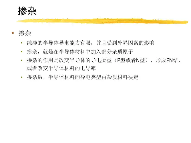 IC制造工艺-掺杂